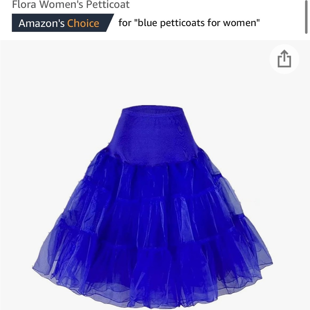 Blue petticoat